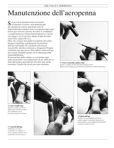 Manutenzione dell'Aerografo